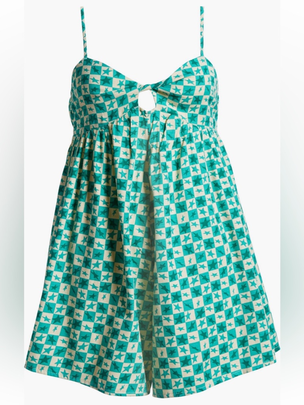 💚2/$40💚Billabong NWT x Mami Wata Going Coastal Cutout Star print Romper - Picture 7 of 9